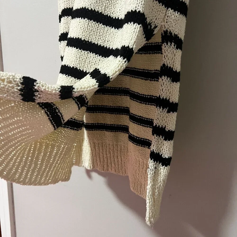 C&C California Black and White Striped Dress - Picture 4 of 9